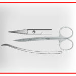 قیچی ایریس دسته خم دار