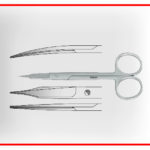 قیچی جراحی سرکج و سرصاف