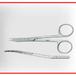 قیچی جراحی دسته خم دار