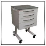 روتور 4 کشو MDF اکباتان EKBATAN مدل RMHG4 با درب هایگلاس+ شیشه رویه